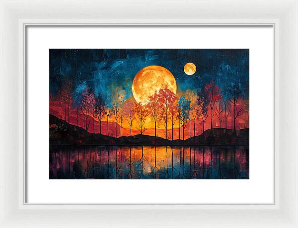 Lunar Echoes - Framed Print