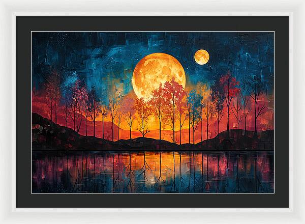 Lunar Echoes - Framed Print