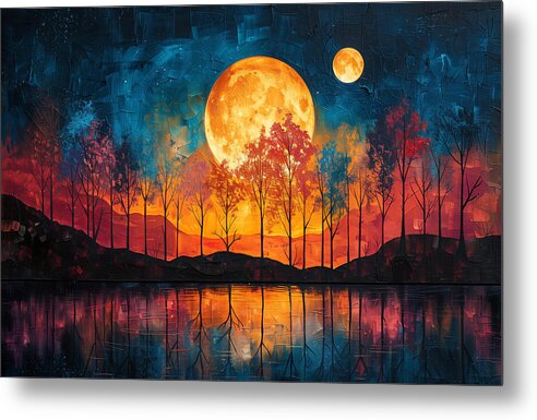 Lunar Echoes - Metal Print