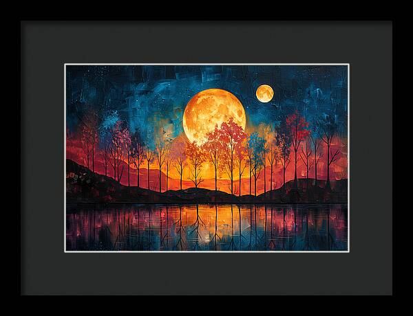 Lunar Echoes - Framed Print