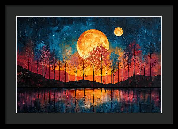 Lunar Echoes - Framed Print