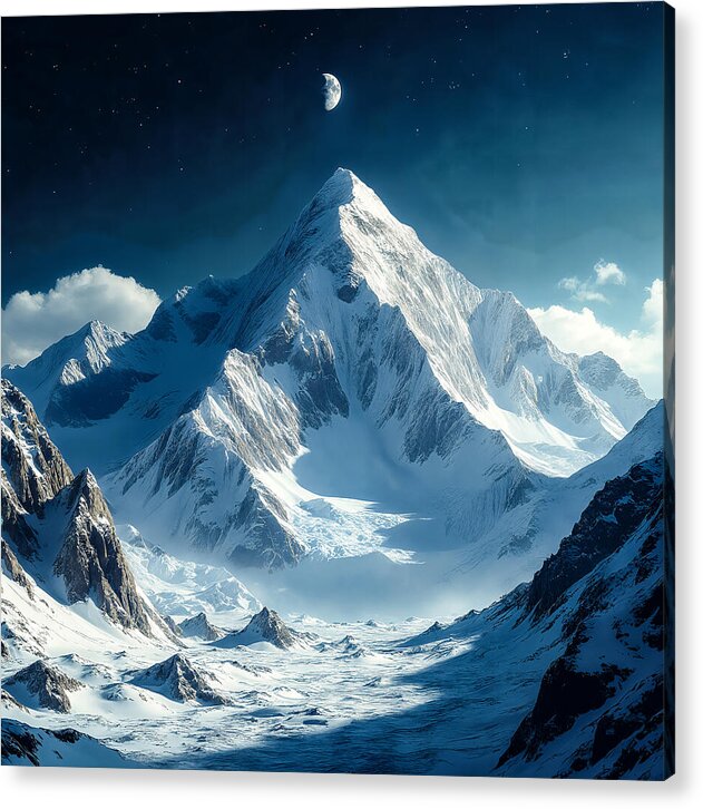 Lunar Peak - Acrylic Print