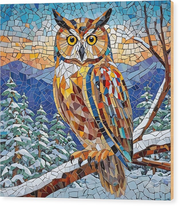 Majestic Mosaic - Wood Print
