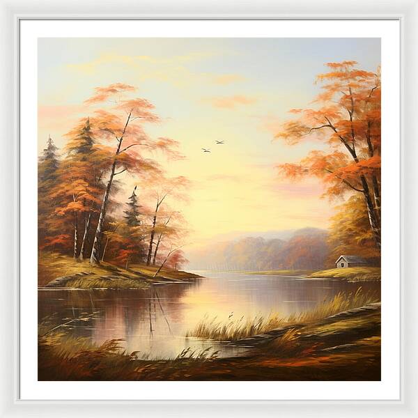Meadow at Sunrise - Framed Print