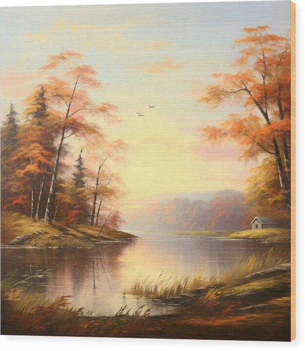 Meadow at Sunrise - Wood Print