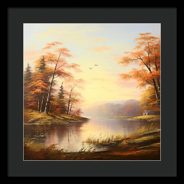Meadow at Sunrise - Framed Print
