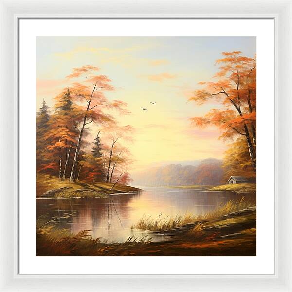 Meadow at Sunrise - Framed Print