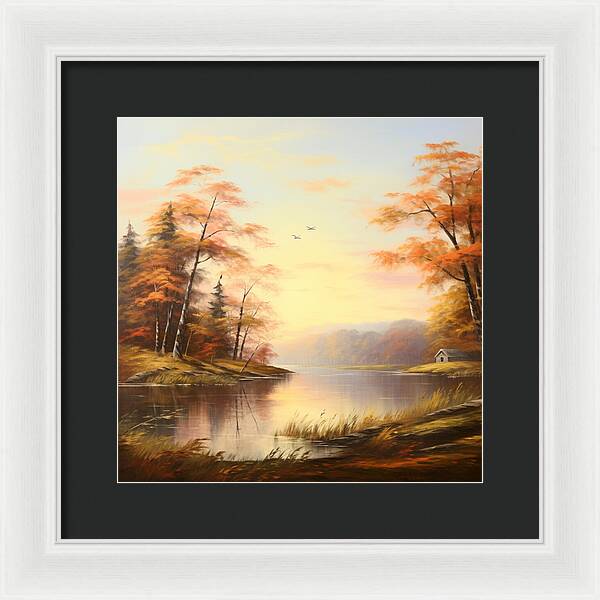 Meadow at Sunrise - Framed Print