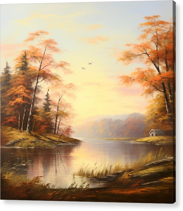 Meadow at Sunrise - Acrylic Print