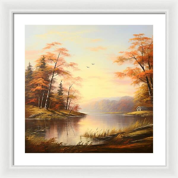 Meadow at Sunrise - Framed Print