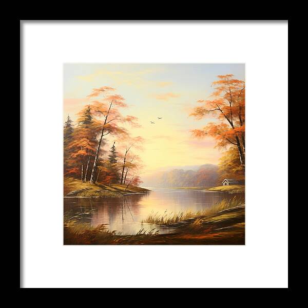 Meadow at Sunrise - Framed Print