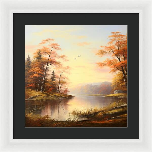 Meadow at Sunrise - Framed Print