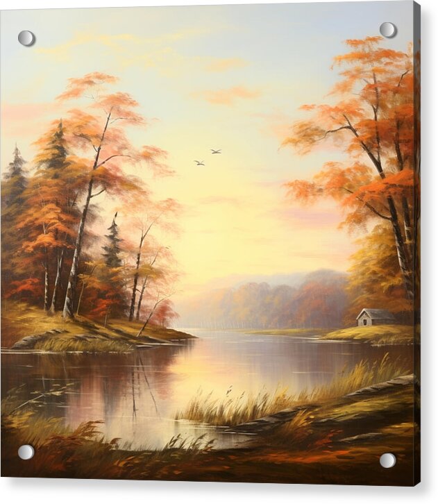 Meadow at Sunrise - Acrylic Print