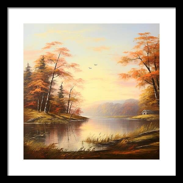 Meadow at Sunrise - Framed Print