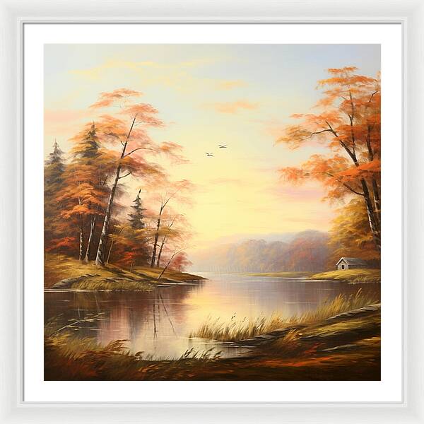 Meadow at Sunrise - Framed Print