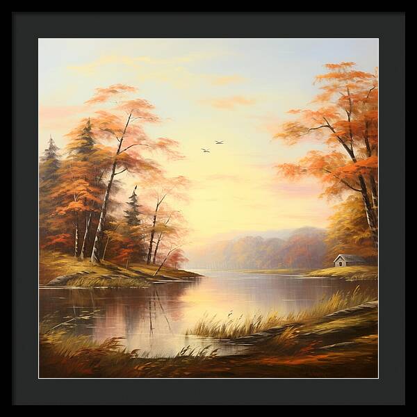 Meadow at Sunrise - Framed Print