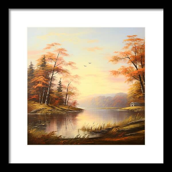 Meadow at Sunrise - Framed Print