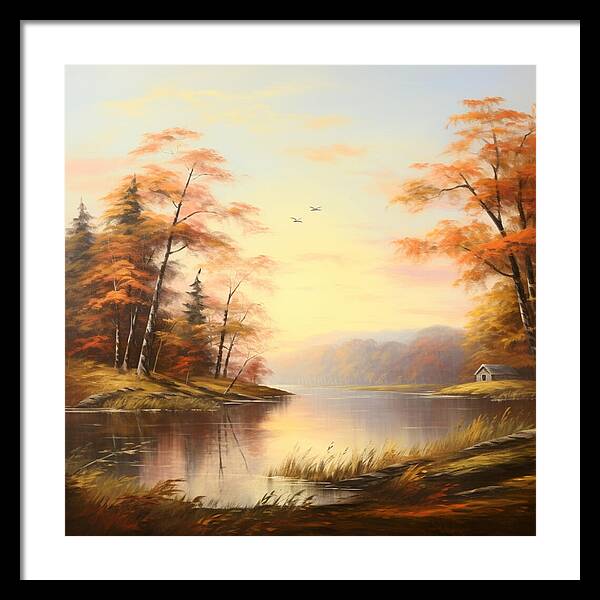 Meadow at Sunrise - Framed Print