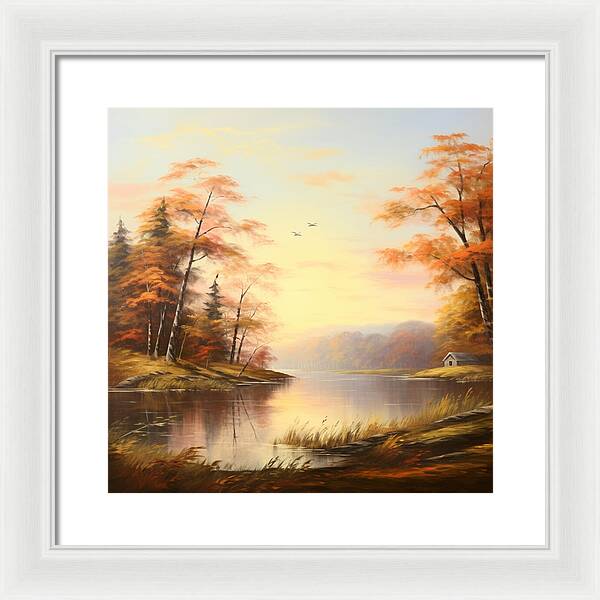 Meadow at Sunrise - Framed Print
