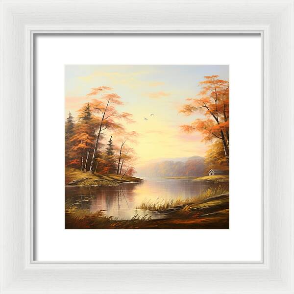 Meadow at Sunrise - Framed Print