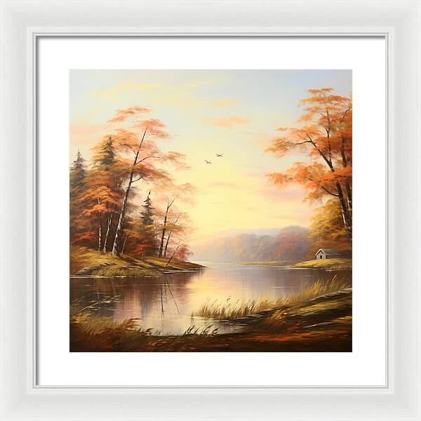 Meadow at Sunrise - Framed Print