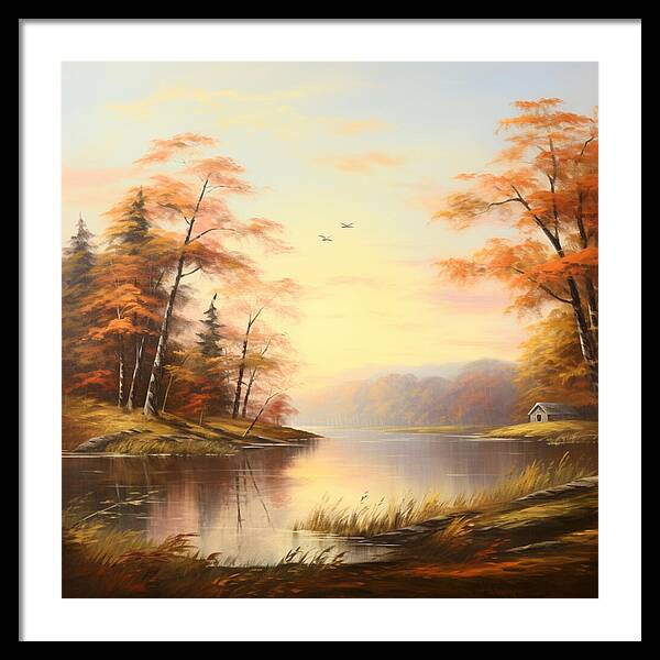 Meadow at Sunrise - Framed Print