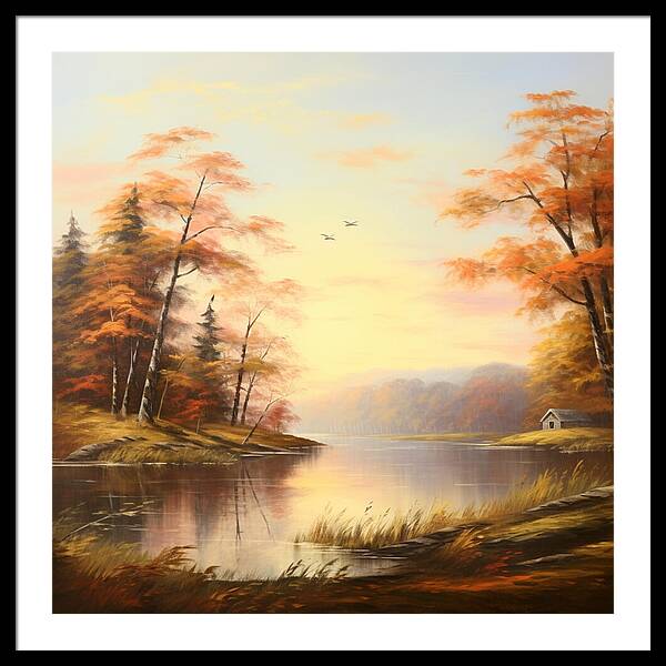 Meadow at Sunrise - Framed Print