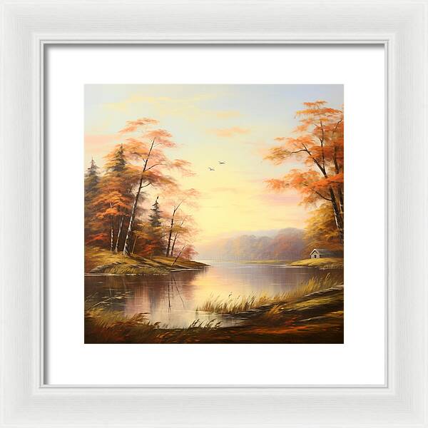 Meadow at Sunrise - Framed Print