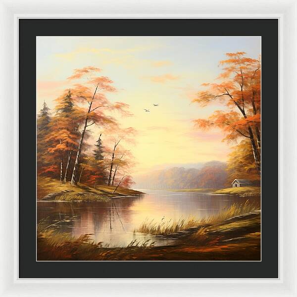 Meadow at Sunrise - Framed Print
