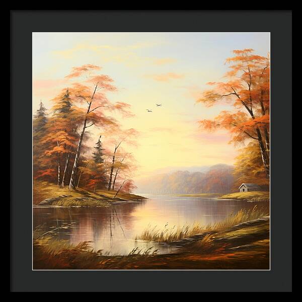 Meadow at Sunrise - Framed Print