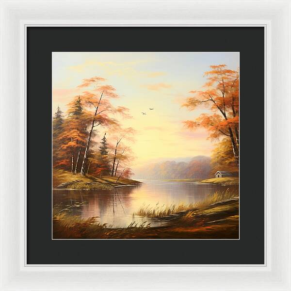 Meadow at Sunrise - Framed Print