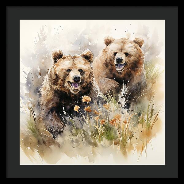 Meadow Frolics - Framed Print