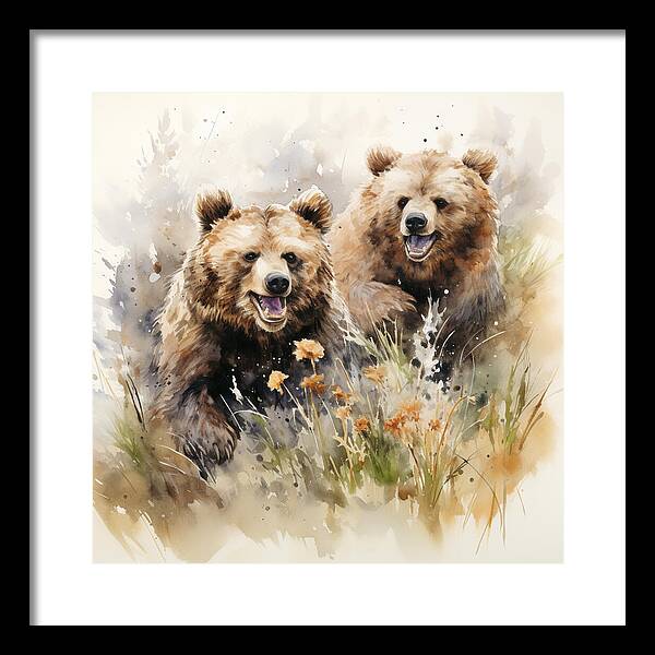 Meadow Frolics - Framed Print