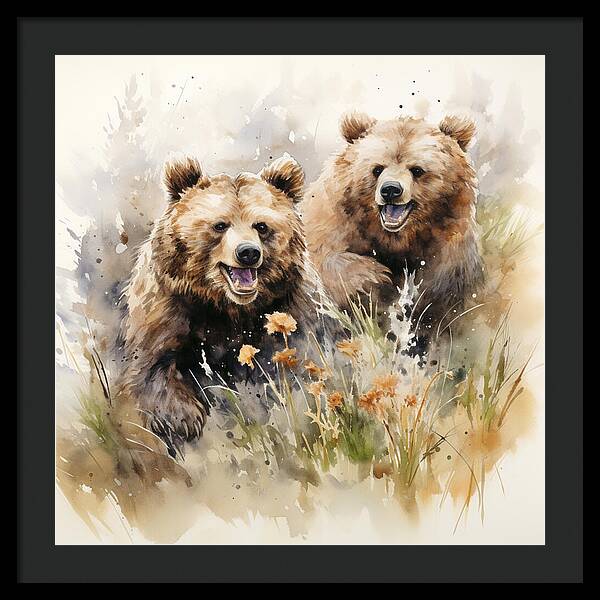 Meadow Frolics - Framed Print