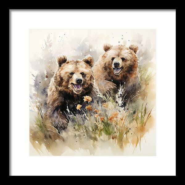 Meadow Frolics - Framed Print