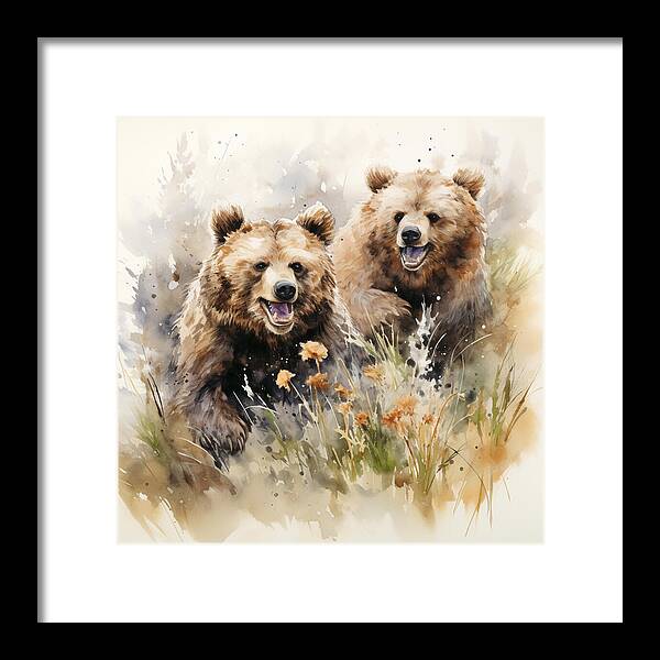 Meadow Frolics - Framed Print