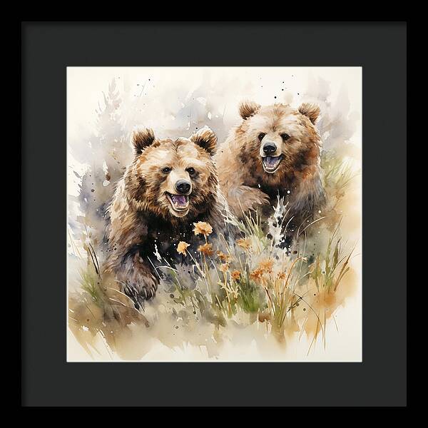 Meadow Frolics - Framed Print