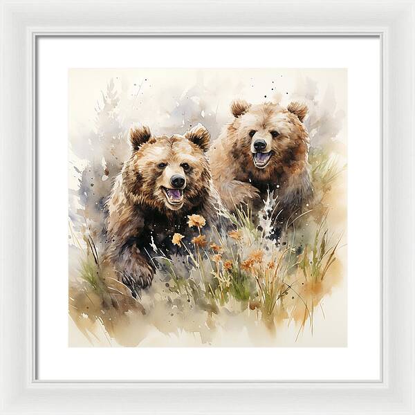 Meadow Frolics - Framed Print