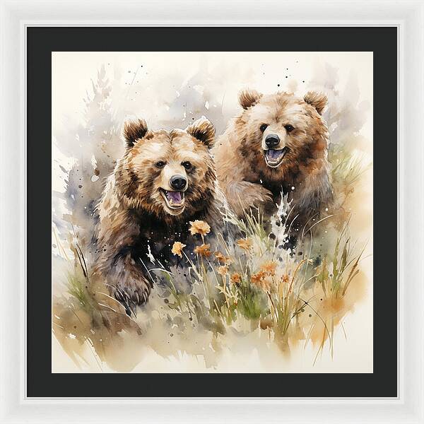 Meadow Frolics - Framed Print