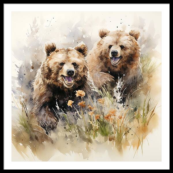 Meadow Frolics - Framed Print