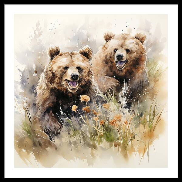 Meadow Frolics - Framed Print