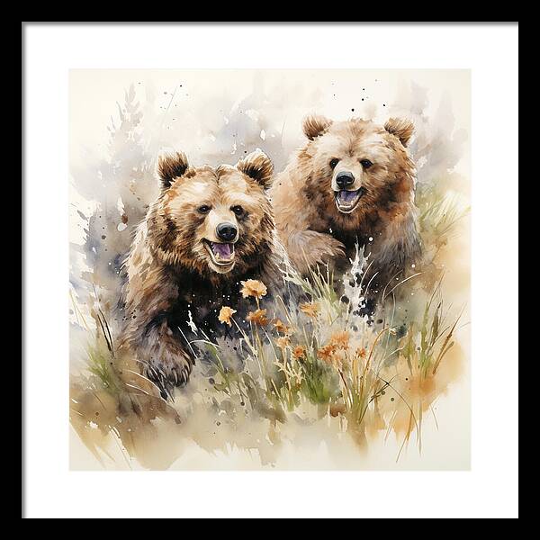 Meadow Frolics - Framed Print