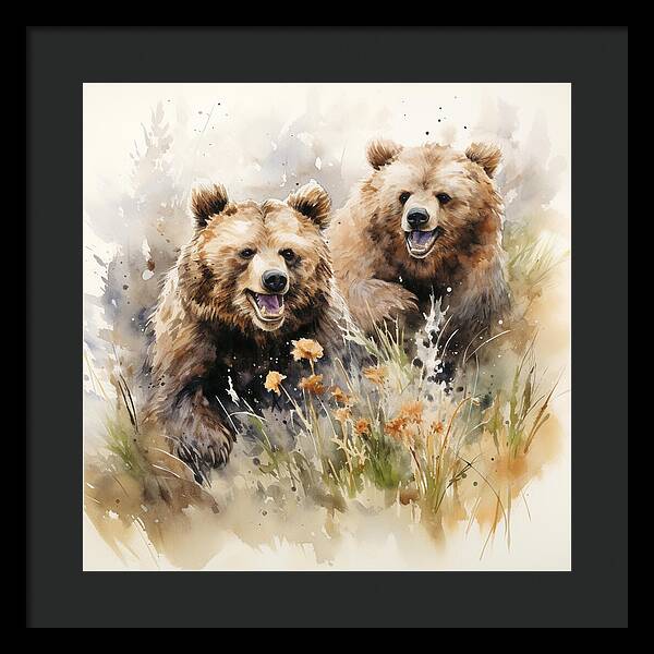 Meadow Frolics - Framed Print