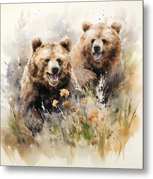 Meadow Frolics - Metal Print