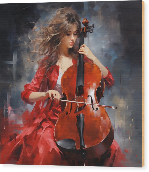 Melodic Passion - Wood Print