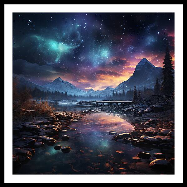 Midnight Mirage - Framed Print