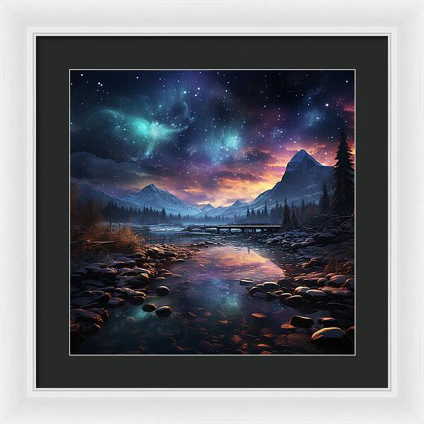 Midnight Mirage - Framed Print