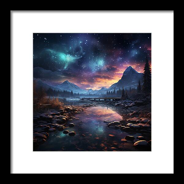 Midnight Mirage - Framed Print