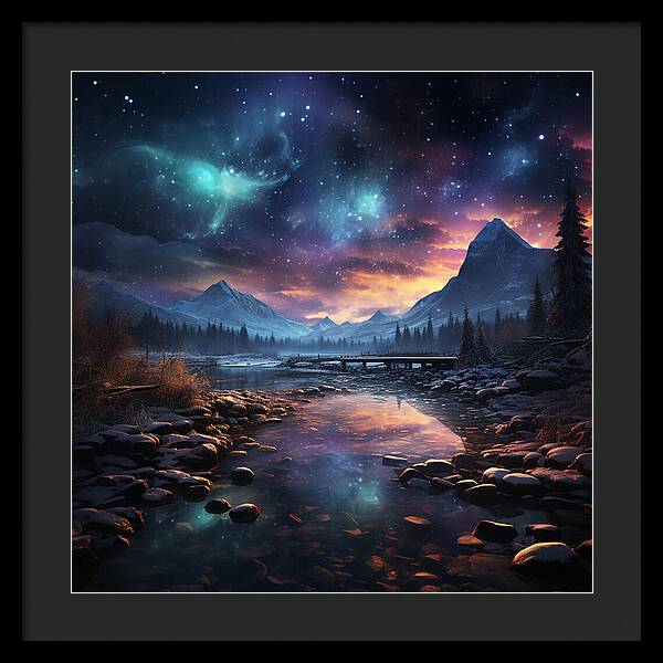 Midnight Mirage - Framed Print