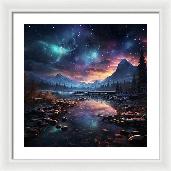 Midnight Mirage - Framed Print